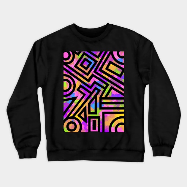 Retro Graffiti Crewneck Sweatshirt by SartorisArt1